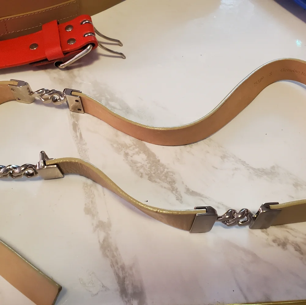 Beautiful Set Of Three  Ladies Belts ,size MED